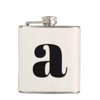 Moderne Monogram Anfangsbuchstabe Wedding Bold Whi
