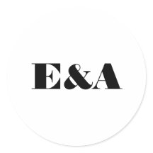 Moderne Monogram Couple Initials Wedding