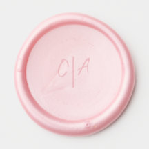 Moderne Monogram Elegant Individuelle Name Date We