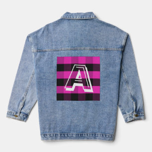 Moderne Monogram Erstklassige Denim Jacket Jeansjacke