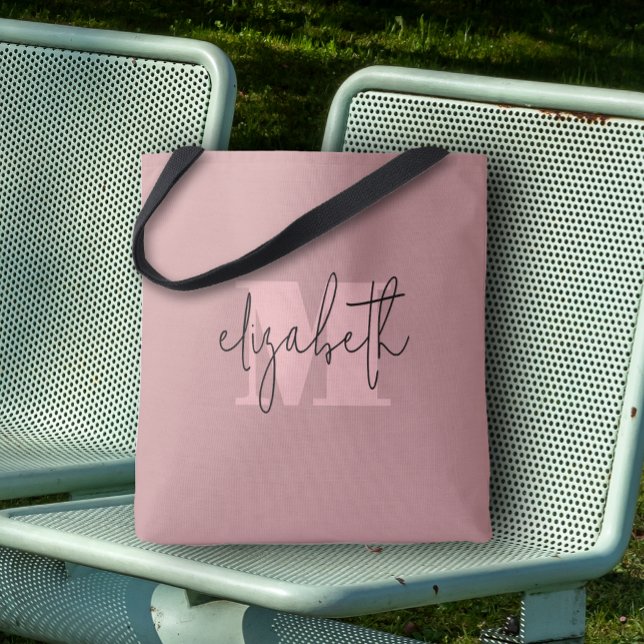 Moderne Monogram Individuelle Name Dusty Rose (Von Creator hochgeladen)