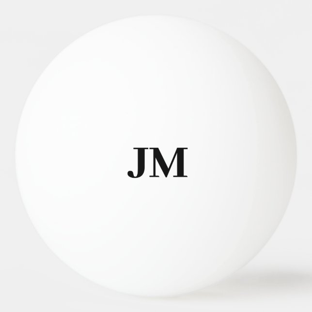Moderne monogram-klassische Personalisierte Initia Tischtennisball (Vorderseite)