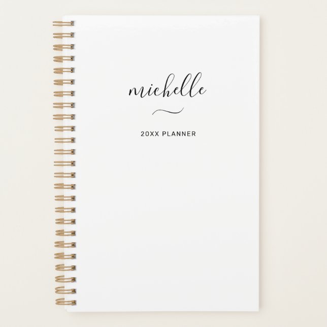 Moderne Monogram Script Planer (Vorderseite)