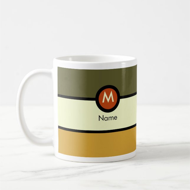 Moderne Monogram-Tasse Tasse (Links)