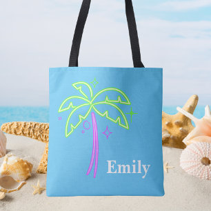 Moderne Monogram Trendy Palm Tree Niedlich