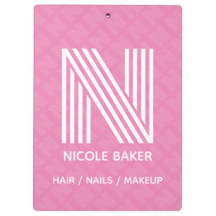 Moderne Monogram-Zwischenablage Klemmbrett