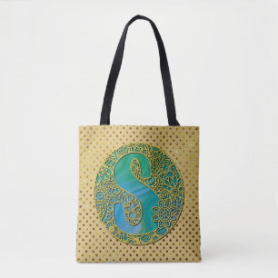 Moderne Monogramm Anfangs Gold Buchstabe und Türki
