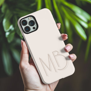Moderne Monogramm-Anfangsbuchstaben aus Muscheln Z iPhone 16 Pro Max Hülle