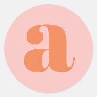 Moderne Monogramm Anfangsbuchstaben Pastellfarben 