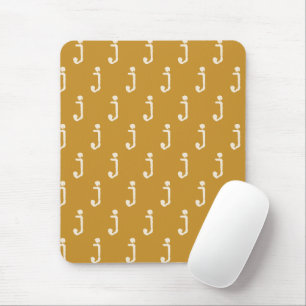 Moderne Monogramm-Buchstaben-Schreibmaschinen-Schr Mousepad