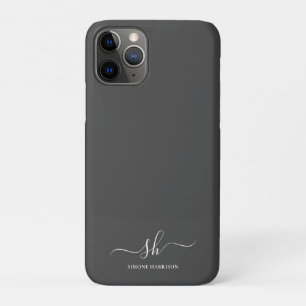Moderne Monogramm Elegante Kalligraphie Personalis Case-Mate iPhone Hülle