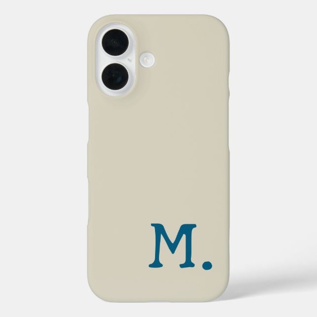 Moderne Monogramm erste Ersetzung Ihre Case-Mate iPhone Hülle (Rückseite)