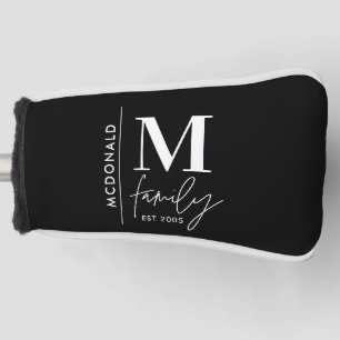Moderne Monogramm-Familie mariniert stilvoll monoc Golf Headcover