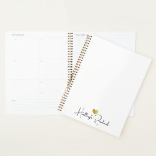 Moderne monogramm Handgeschriebene Schrift Name Planer