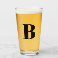 Moderne Monogramm-Initial-Bier