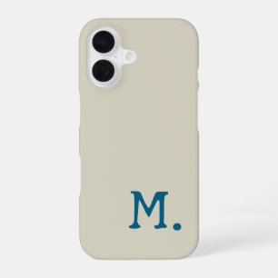 Moderne Monogramm-Initiale ersetzen Sie mit Ihrem iPhone 16 Hülle