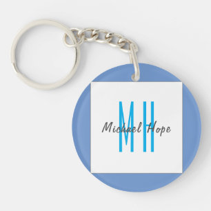 Moderne Monogramm-Initialen Beruflich Schlicht ein Schlüsselanhänger