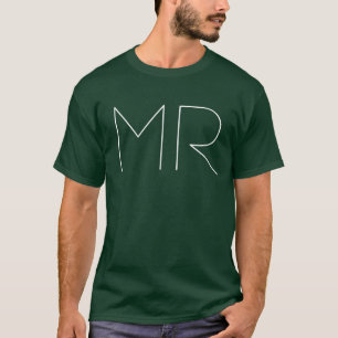 Moderne Monogramm-Initialen fügen Ihren Textaustau T-Shirt