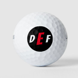 Moderne Monogramm-Initialen für Männer Golfball