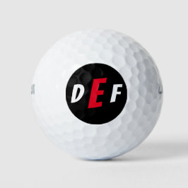 Moderne Monogramm-Initialen für Männer Golfball