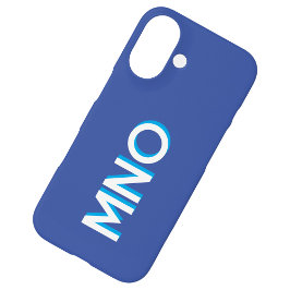 Moderne Monogramm-Initialen Personalisiert iPhone 16 Hülle