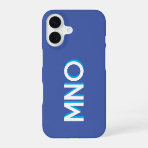 Moderne Monogramm-Initialen personalisiert iPhone 16 Hülle