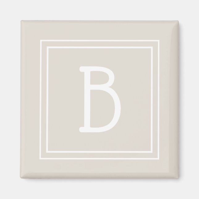 Moderne Monogramm Letter Initial Template Unique T Magnet (Vorne)