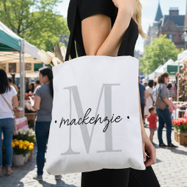 Moderne Monogramm-Minimalistik Schwarz Weiß