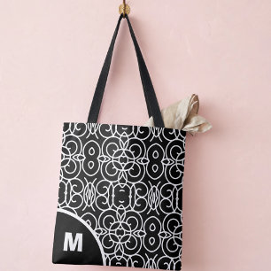 Moderne Monogramm mit geometrischem Schleifenmuste