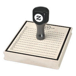 Moderne Monogramm-Name Aufgabenliste Gummistempel