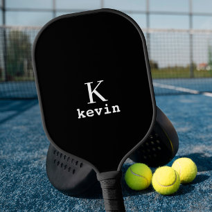 Moderne Monogramm-Name einfache Anpassung Pickleball Schläger