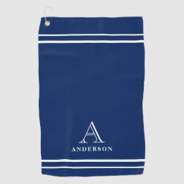 Moderne Monogramm-Name, Personalisiertes Golftuch- Golfhandtuch