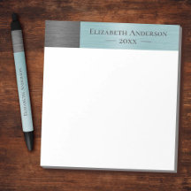 Moderne Monogramm-Namen gebürstetes Metall