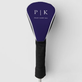 Moderne Monogramm Premium Golf Headcover