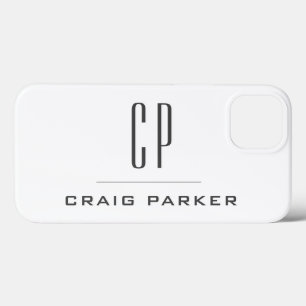 Moderne Monogramm Professionell Schlicht Minimal Case-Mate iPhone Hülle
