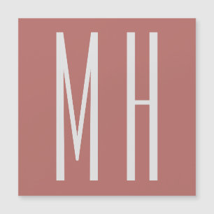 Moderne Monogramm Professionell Schlicht Minimalis Magnetkarte