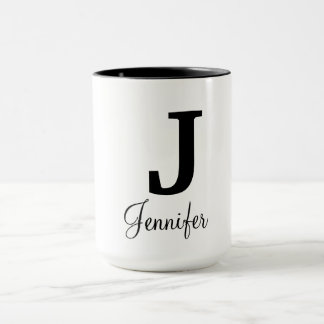 Moderne Monogramm-Tasse Tasse