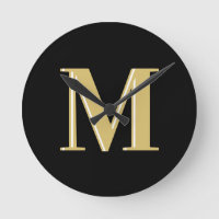 Moderne Monogramm Typografie Gold schwarz