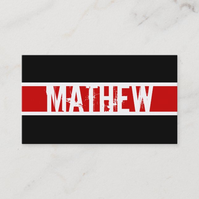 Moderne Monogramm-Visitenkarte Visitenkarte (Vorderseite)