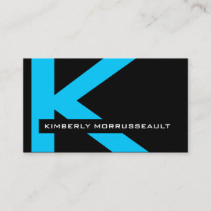 Moderne Monogramm-Visitenkarten Visitenkarte