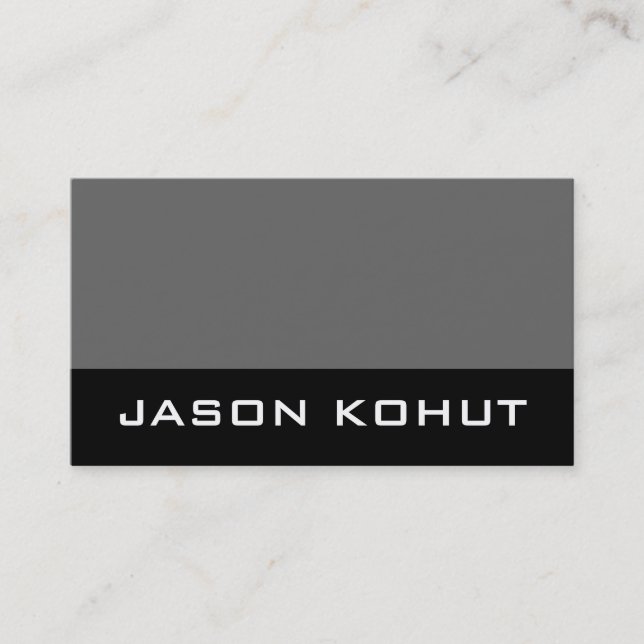 Moderne Monogramm-Visitenkarten Visitenkarte (Vorderseite)