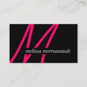 Moderne Monogramm-Visitenkarten Visitenkarte