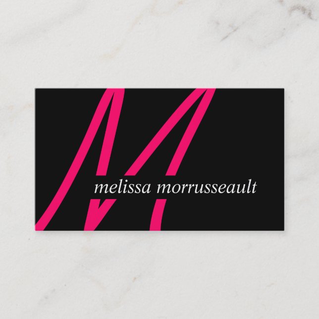 Moderne Monogramm-Visitenkarten Visitenkarte (Vorderseite)