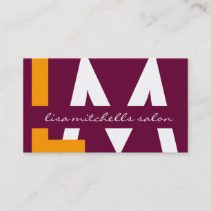 Moderne Monogramm-Visitenkarten Visitenkarte