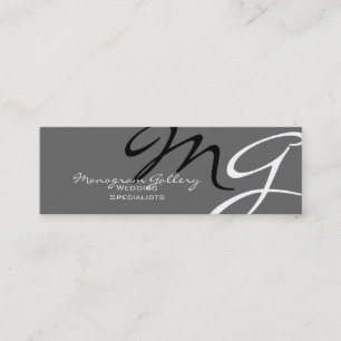 Moderne Monogramm Visitenkarten Vorlage Mini Visitenkarte