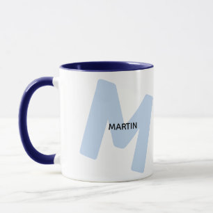 Moderne monogrammierte Anfangsbuchstabe & Name Kaf Tasse