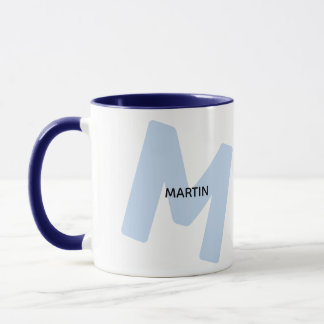 Moderne monogrammierte Anfangsbuchstabe & Name Kaf Tasse