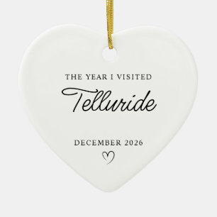 Moderne Monoline Das Jahr, in dem ich Telluride be Keramik Ornament