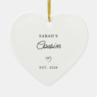 Moderne Monoline New Baby's Cousin Foto Keramik Ornament