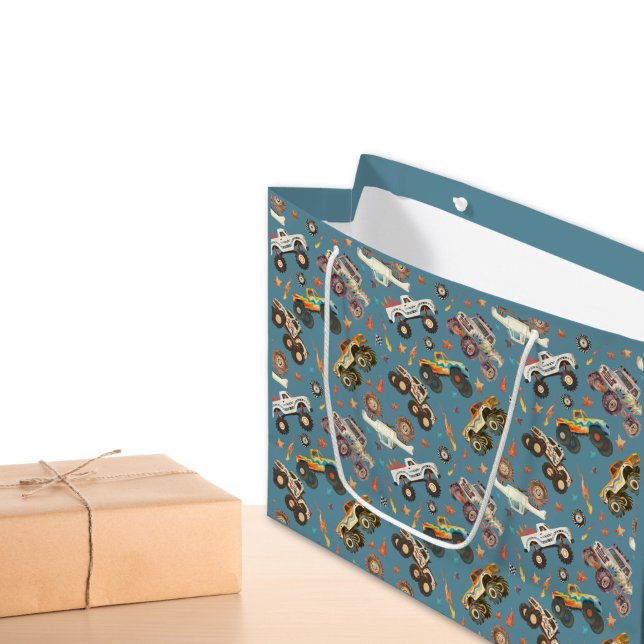 Moderne Monster Trucks Blue Boys Wasserfarben Must Große Geschenktüte (Von Creator hochgeladen)